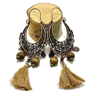 NEW!Gorgeous Boho Beaded and tasseled Dangle Earrings.​
